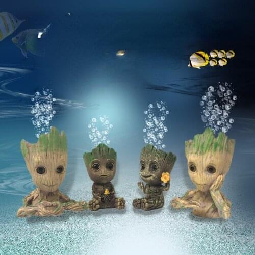 Groot tree people aquarium landscape ornaments Aquarium Accessories Resin Crafts Creative Fish Tank Landscaping aquariums decor