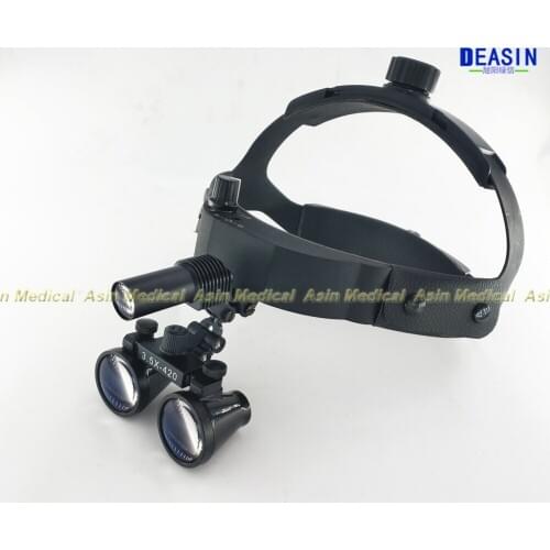 High Quality NEW Arrival Adjustable Dental Surgical Headlight LED Headlamp Black with magnifier Medical Lab Equipments