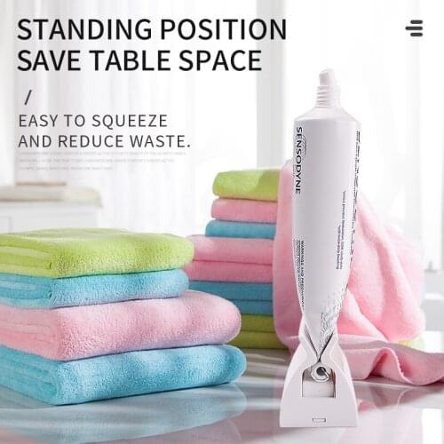 1PC Rolling Tube Toothpaste Squeezer Dispenser Toothpaste Seat Holder Stand Roller Bathroom Set Accessories