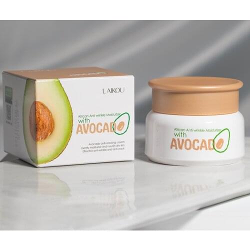 100% Original LAIKOU African Anti-Wrinkle Moisturizer With Avocado Improve The Dry Skin Deep Hydrating Face Cream Skin Care 35g