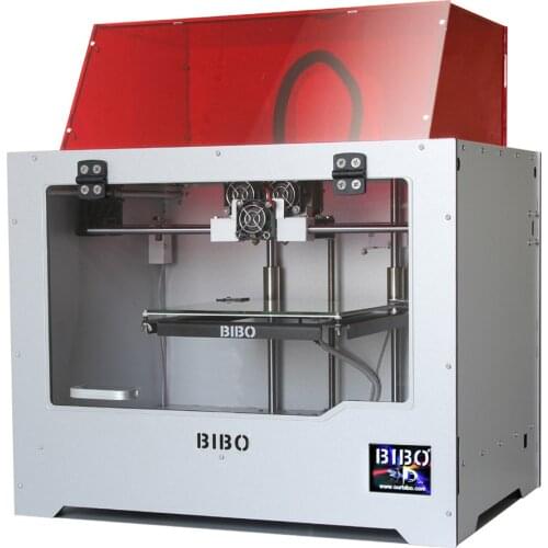 BIBO 2 3D Printer Cut Printing Time In Half Sturdy Frame Dual Extruders Print Multiple Materials 3д принтер Not DIY