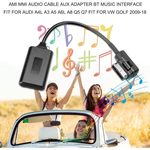 AMI MMI Audio Cable Aux Adapter BT Music Interface Audio Adapter Data Wire Fit for Audi A4L A3 A5 A6L A8 Q5 Q7/VW Golf 2009-18