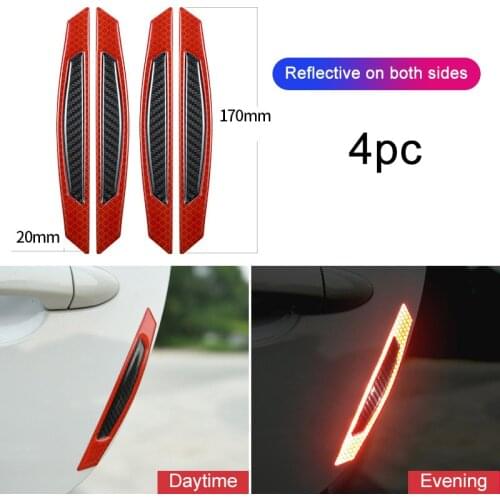 Car Sticker 5D Carbon Fiber Stickers Car Stickers And Decals Auto Reflective Strip Warning Car Styling Accessories Automobiles