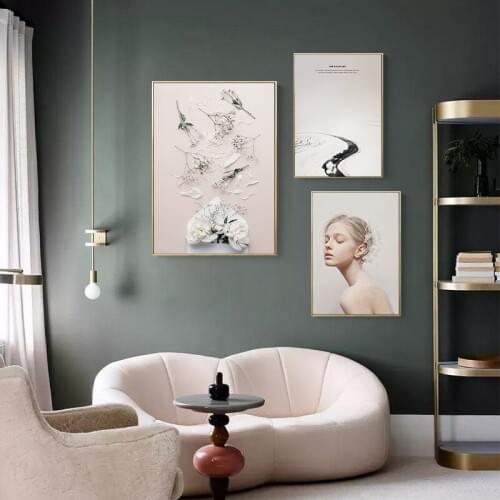 White Petal Ballet shoes dancer feather guitar heart of flying Modern Wall Art Picture Canvas Painting for gift porch room Decor