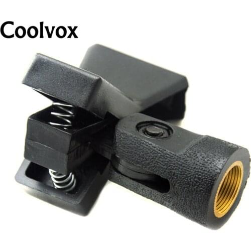 Coolvox ABS Grips & Mic Suspensions Audio Plastic Universal Microphone Stand Adapter Spring Clip for Wireless Wired Shure MIC