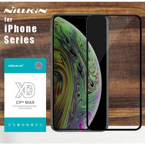 For iPhone 12 11 Pro X XR XS Max 8 7 Plus Mini Glass Nillkin Full Cover 3D Tempered Glass Screen Protector for iPhone SE 2020 12