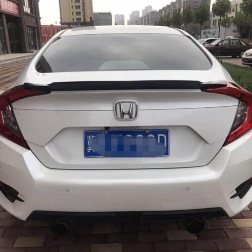 Use for honda 2016-2017 model civic spoiler High Quality ABS Material unpaint Color spoiler for honda civic
