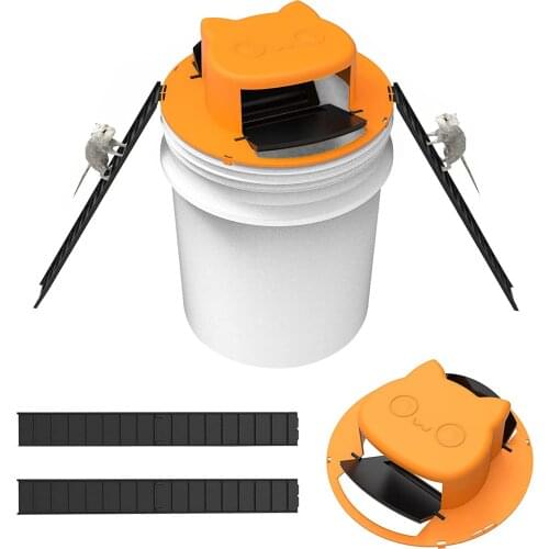 Reusable Plastic Smart Mouse Trap Slide Bucket Lid Mouse Rat Mouse Trap Humane Or Lethal Trap Door Style Multi Catch New