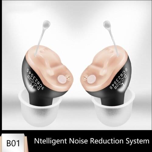 Invisible Hearing Aid CIC Digital Wireless Sound Amplifier For Seniors With Noise Cancelling Severe Hearing Loss Both Ear Aids