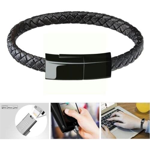 New Creativity Bracelet Data Cable Fast Charging USB 12 Xiaomi Micro Huawei Samsung 11 Cord Cable C Pro For IPhone Charger I6W2