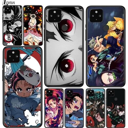 Newest Kimetsu No Yaiba Shockproof Cover for Google Pixel 5 5A 4 4A XL 5G Black Phone Case Shell Soft Fundas Coque Capa