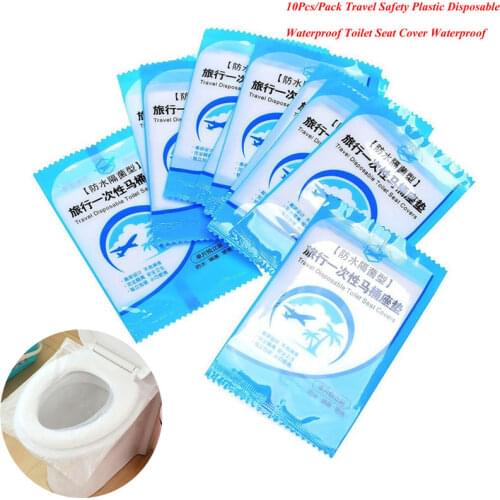 1/5/10pcs Disposable Toilet Seat Cover Mat Portable 100% Waterproof Safety Toilet Pad For Travel/Camping Bathroom Accessiory@01