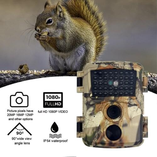 PR-600C Mini Trail Camera 12MP HD Infrared Hunting Game Camera With Night Vision Waterproof Surveillance Tracking Camera