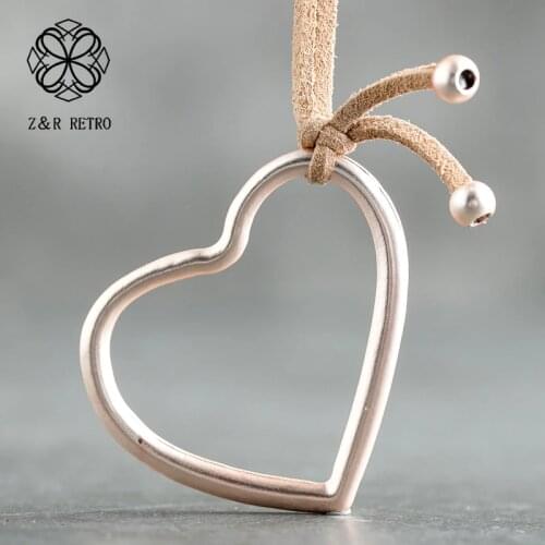 Heart Pendant Necklaces Rope Necklaces Sweater Chain Jewelrys 2020 Fashion Long Necklaces Charm Heart Women Christmas New Gifts