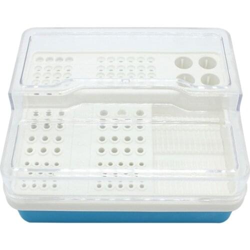 Plastic Dental Endo Box Endodontics Disinfection Storage Case Organizer For RA FG Oral Hygiene Teeth Tools 91Holes +4Holes +1Pan