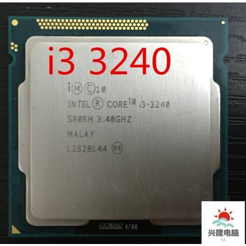 Lntel I3-3240 i3 3240 CPU 3.4 GHz 3M LGA1155 55W desktop Dual Core SR0RH CPU Free Shipping