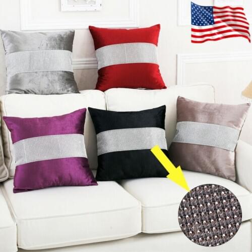 45x45CM Luxury Diamond Cushion Covers Throw Pillow Cover Cushion Case Sofa Bed Decorative Pillow Flanne Geometric Home Decor