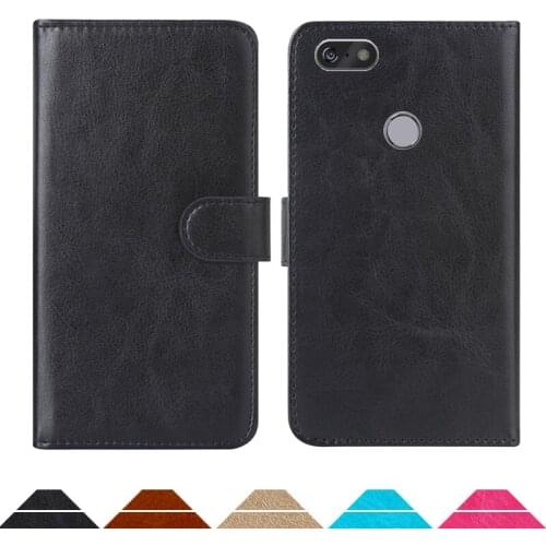 Luxury Wallet Case For TP-Link Neffos C9 PU Leather Retro Flip Cover Magnetic Fashion Cases Strap
