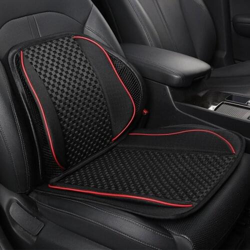 Silk Car Seat Supports Mesh Lumbar Support for office home Chair Back Pain Support Cushion Pad Interior Accessories