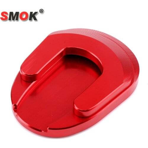SMOK Motorcycle CNC Aluminum Alloy Kickstand Foot Side Stand Enlarger Extension Pad Support Plate For Honda Forza 300 2018