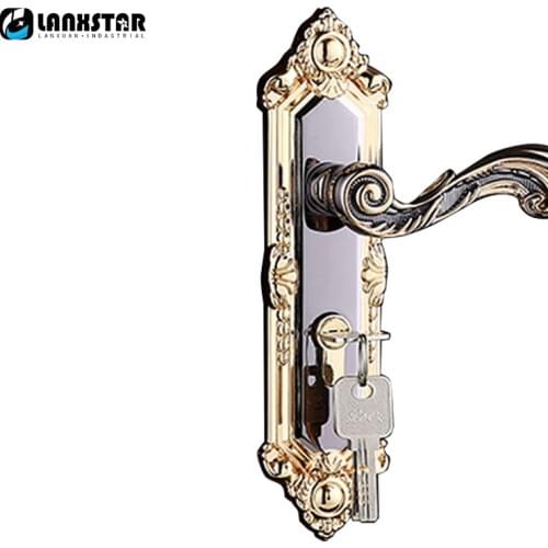 Factory Supply Zinc Alloy Handle Lock Mute Lockset Haredware Accessories Decoration Materials Door Locks