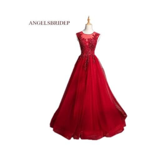 Fashion Sheer Neck A-Line Prom Dresses Vestidos de festa Formal Applique Floor-length Party Pageant Dresses Plus Size