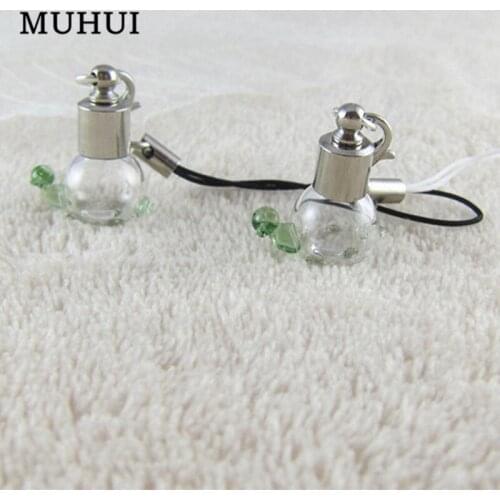 1PC 0.5ML Glass Tortoise Bottle Pendant Keychain Perfume, essential oil Keep Small Bottle Key Chain 19194
