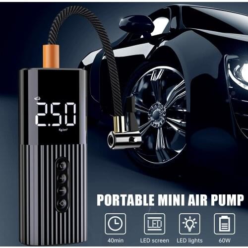 12V 71PSI Air Pump Tire Inflator Cordless Portable Compressor Digital display Car Tyre Pump for Car/Bicycle/SUV /motorcycle/ball