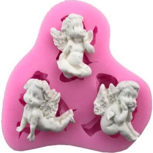 3 Angels Mold Liquid Silicone Mold Flip Sugar Cake Diy Mold