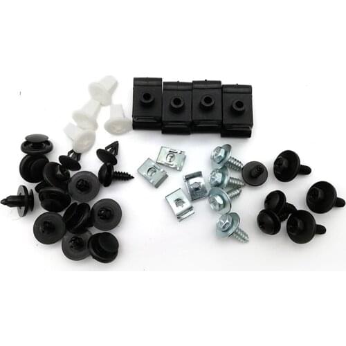 40Pcs Car Mixed Fasteners Screws Retainer Clips Rivets Multiple Sizes Universal