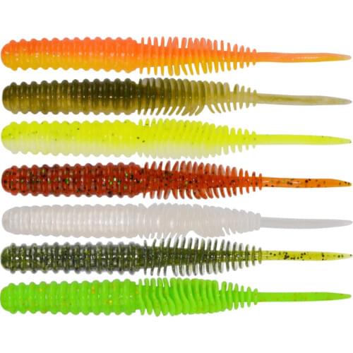5pcs a lot 100mm 4.5g Soft worm grub bait lure ,fishing tackle screw thread needle tail for bass perch