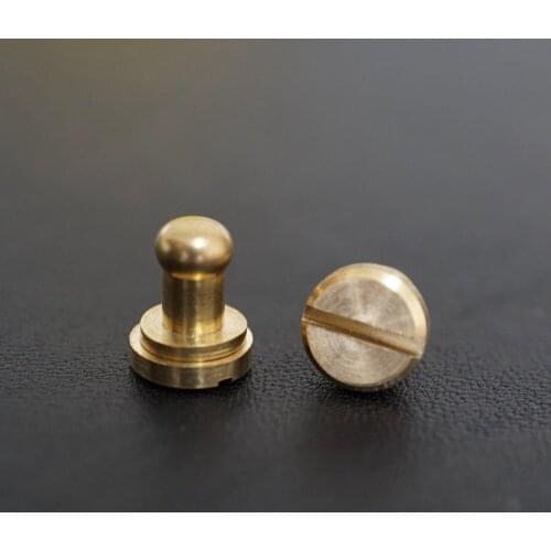 50pc Q26 Solid Brass belt screw Chicago Screw Leathercraft Brass