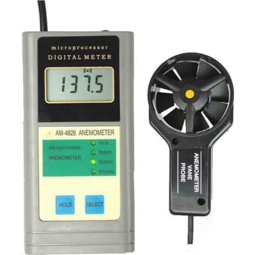 AM-4826 Digital Anemometer Wind Speed Rate Meter Airflow
