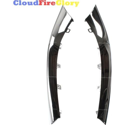 CloudFireGlory For Jaguar XF 2012 2013 2014 2015 Left Or Right Or Pair Front Bumper Trim Finish Molding C2Z16214 C2Z16218