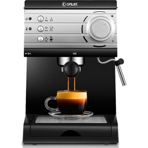 Donlim/dongling big power coffee machine home small Italian semi-automatic steam milk froth coffee machine