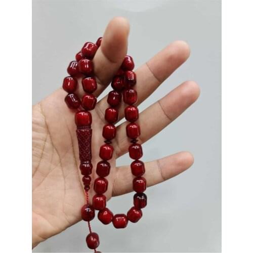 Islamic Tasbih Muslim Rosary Beads 33 Prayer Rosary For Men Bracelet For Men Accessory amber oltu amber stone Handmade Turkey