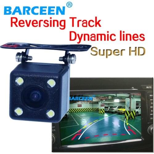 4 led car parking camera adapt into konds of cars bring hd ccd image night vision lens IP 69K water-proof wire promotion