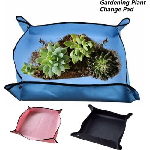 Planting Mat PE Gardening Potting Mat Gardening Pad Waterproof Reusable Flower Gardening Mats Transplanting Foldable Pad