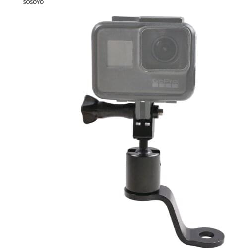 Metal Bike Motorcycle Mount Rearview Mirror Bracket Riding Handlebar Holder For GoPro SJCAM DJI Osmo Action Camera Accessories