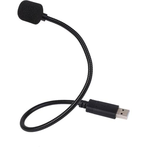USB Computer Microphone Mini Omnidirectional Condense Mic Plug & Play Gooseneck Portable Microphone for Computer PC Laptop