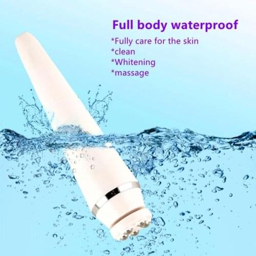 Mini USB Electric Cleansing Brush Ultrasonic Silicone Beauty Eye Massage Cleanser Deep Hole Cleansing Waterproof Cleanser