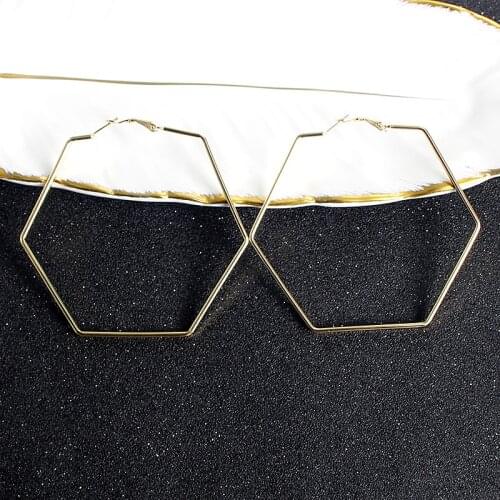 Fashion Jewelry Fashion Jewelry 2020 New Design Hoop Earrings For Women High Quality Exquisite Polygon Classic Party Romantic