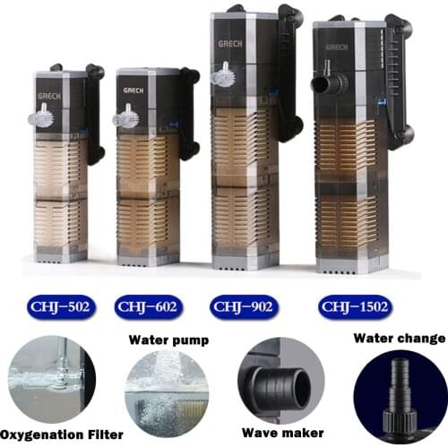 SUNSUN Internal Filter Submersible Power Pump Oxygenation Water Change Wave Maker For Aquarium Fish Tank 500L/H-1500L/H 7W-25W