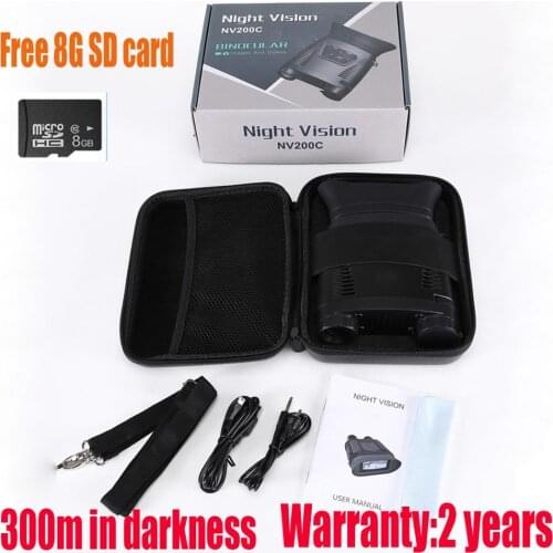 NV200C Infrared Digital Night Vision Binoculars Telescope Hunting 850nm Vision Device HD Telescope with Screen