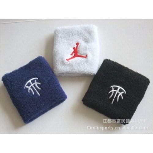 WholeSale 600pcs/lot Wristband Wrist sport wrist Support wristband customized team basketball team LOGO Free Shipment