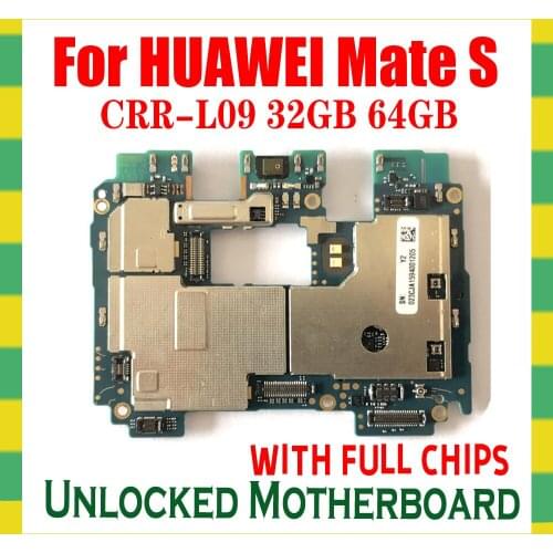 Good Working Motherboard For HUAWEI MATE S LBS 100% Unlocked Logic Board For Huawei Mate S Motherboard With Full Chips