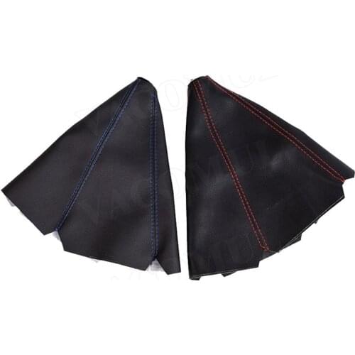 1Pc Gear Shift Collars PU Leather Gear Stick Shift Shifter Knob Cover Boot Gaiter MT/AT Dust Cover Universal Car Styling
