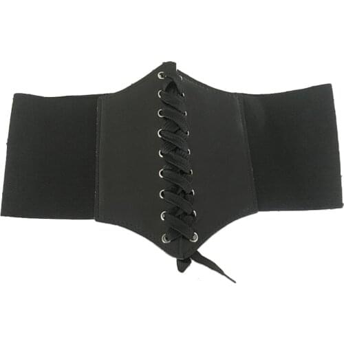 Ladys Belt Court Style Body Shaper PU Bandwidth Girdle Fashion Trend Bandage Waist Shaper Elastic Girdle