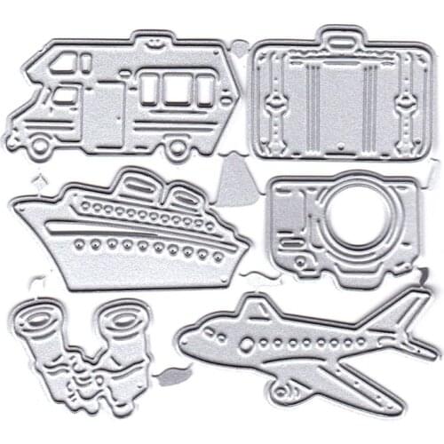 Holidays Travel Metal Cutting Dies Stencil DIY Scrapbooking Album Stamp Paper E56E