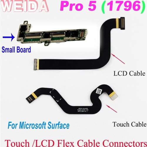 WEIDA Flex Cable Connectors Replacment For Microsoft Surface Pro 5 Pro5 1796 LCD Cable Touch Small Board Flex Cable Conntectors